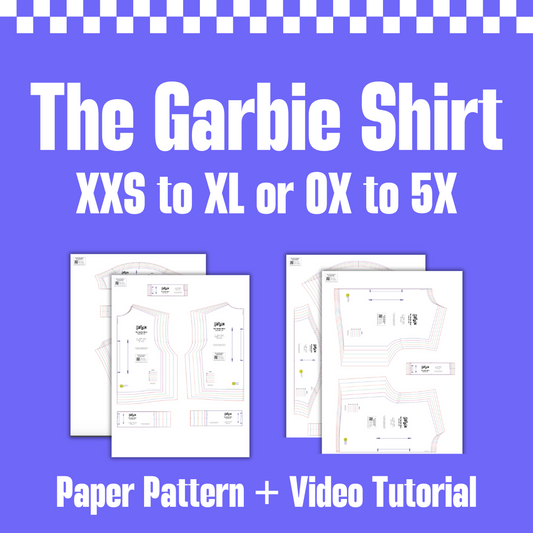The Garbie Shirt - PAPER - T-Shirt Sewing Pattern