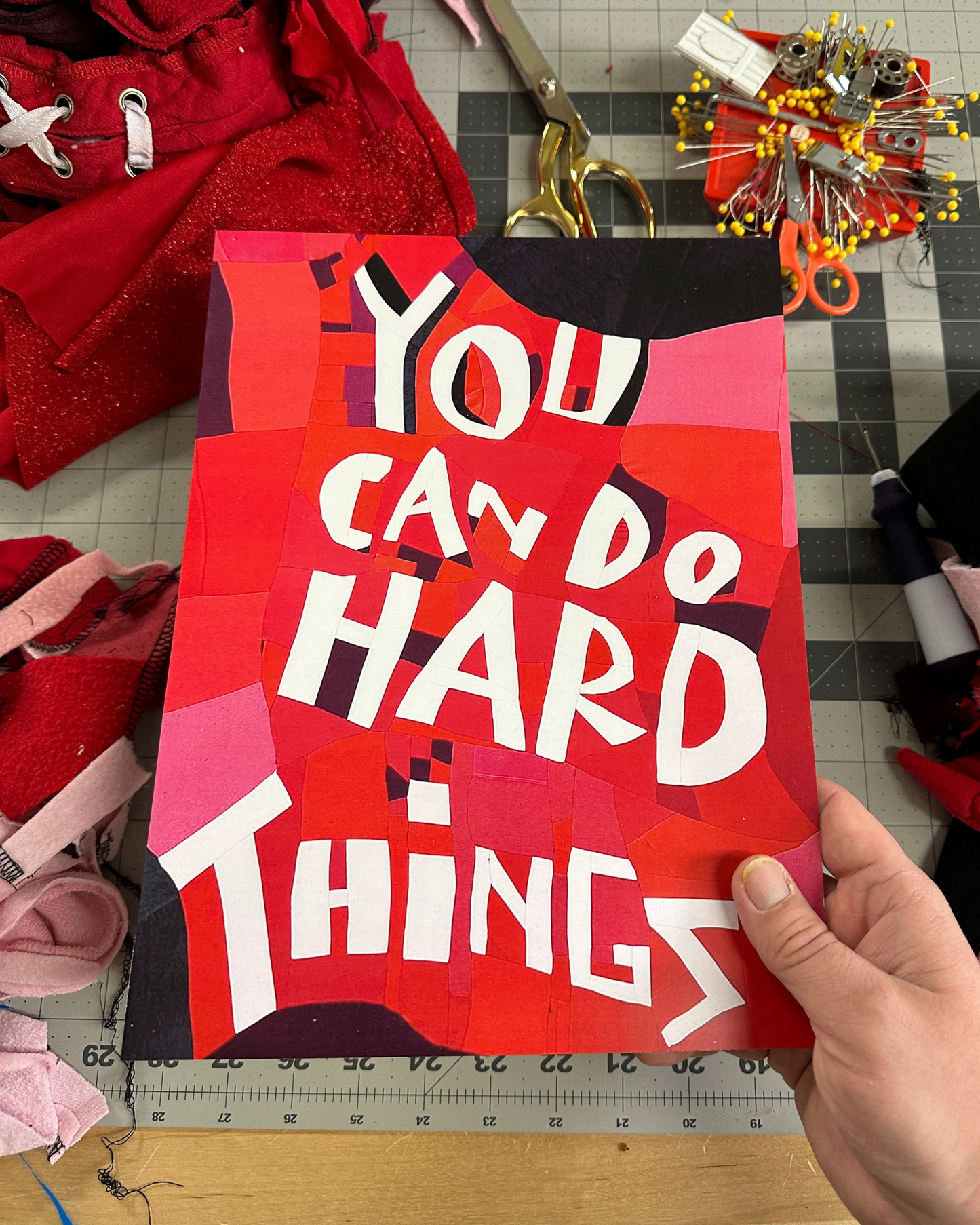 "You Can Do Hard Things" Art Print 9x12