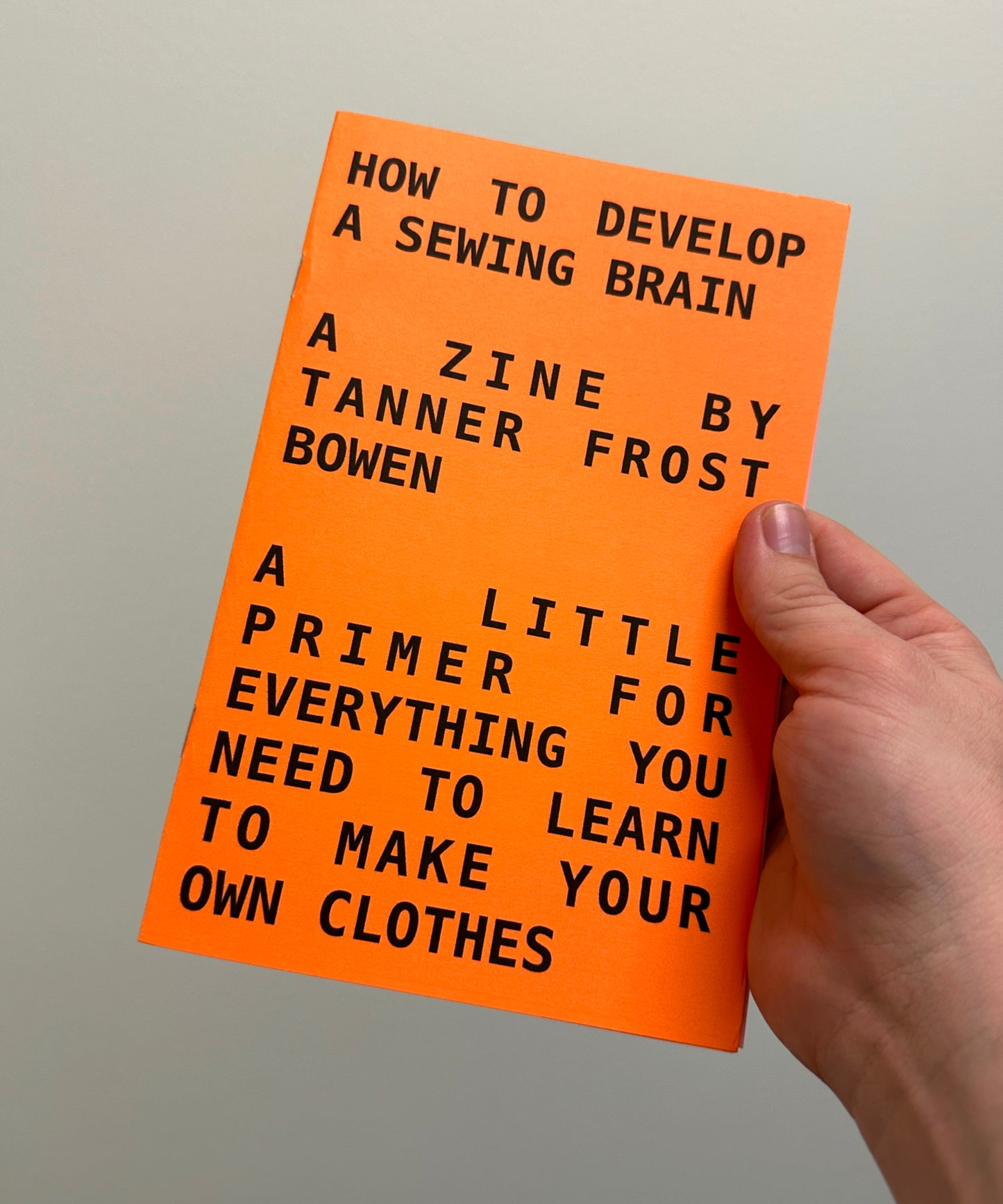 How to Develop a Sewing Brain Zine
